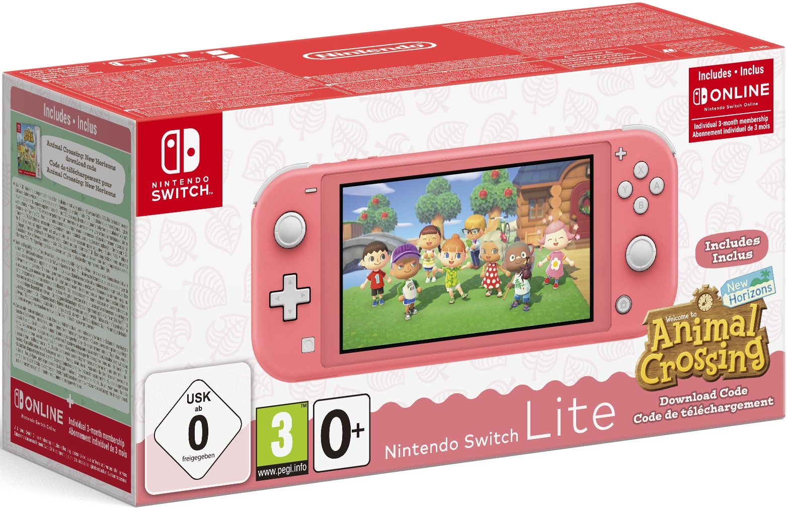 Nintendo Switch Lite (Corallo) + Animal Crossing New Horizons
