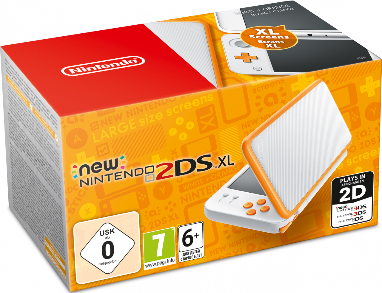 New Nintendo 2DS XL (Bianco E Arancione)