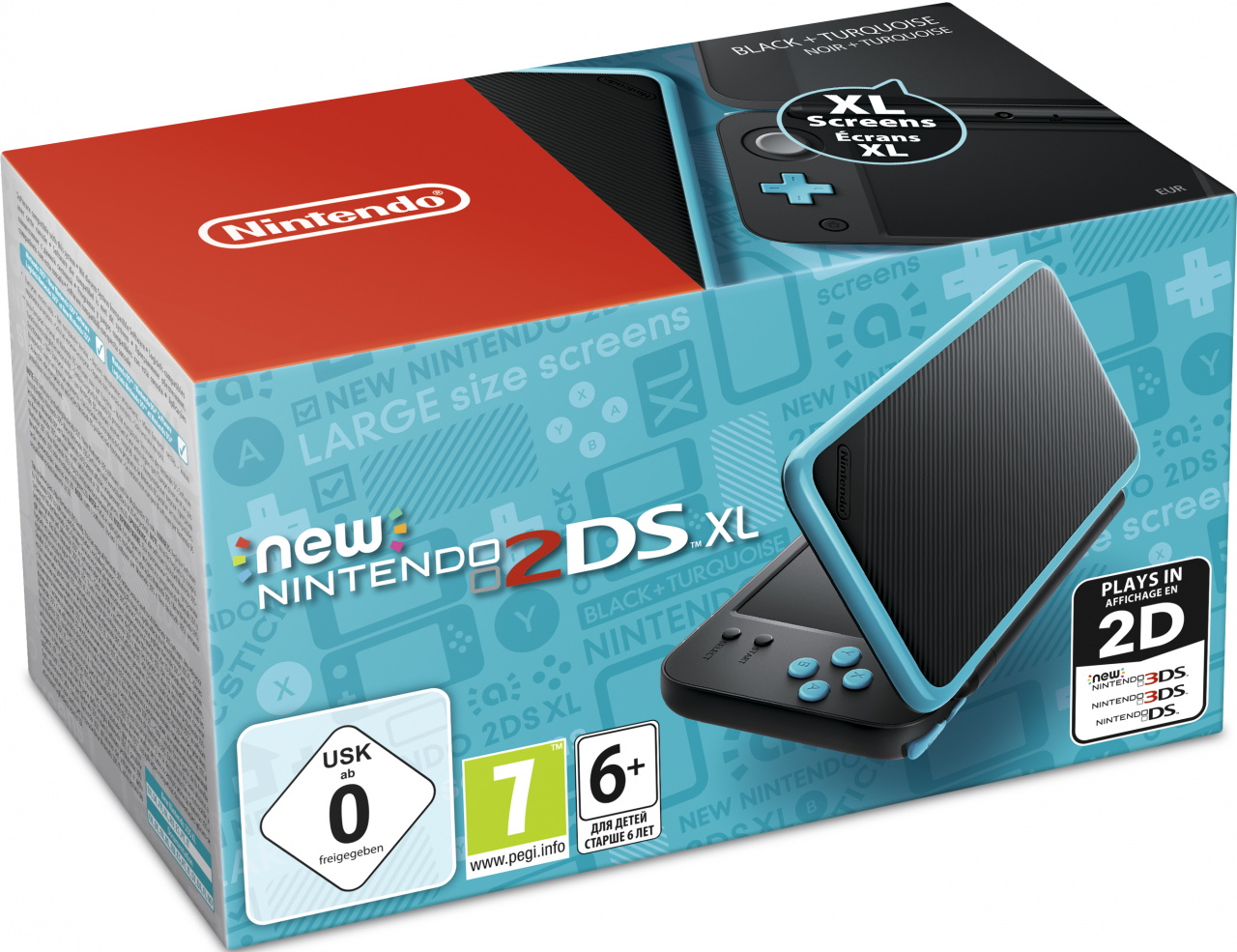 New Nintendo 2DS XL (Nero E Turchese)