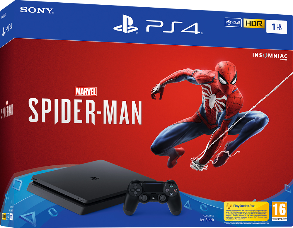 PS4 1TB Slim + Marvel Spider-man (F Chassis)