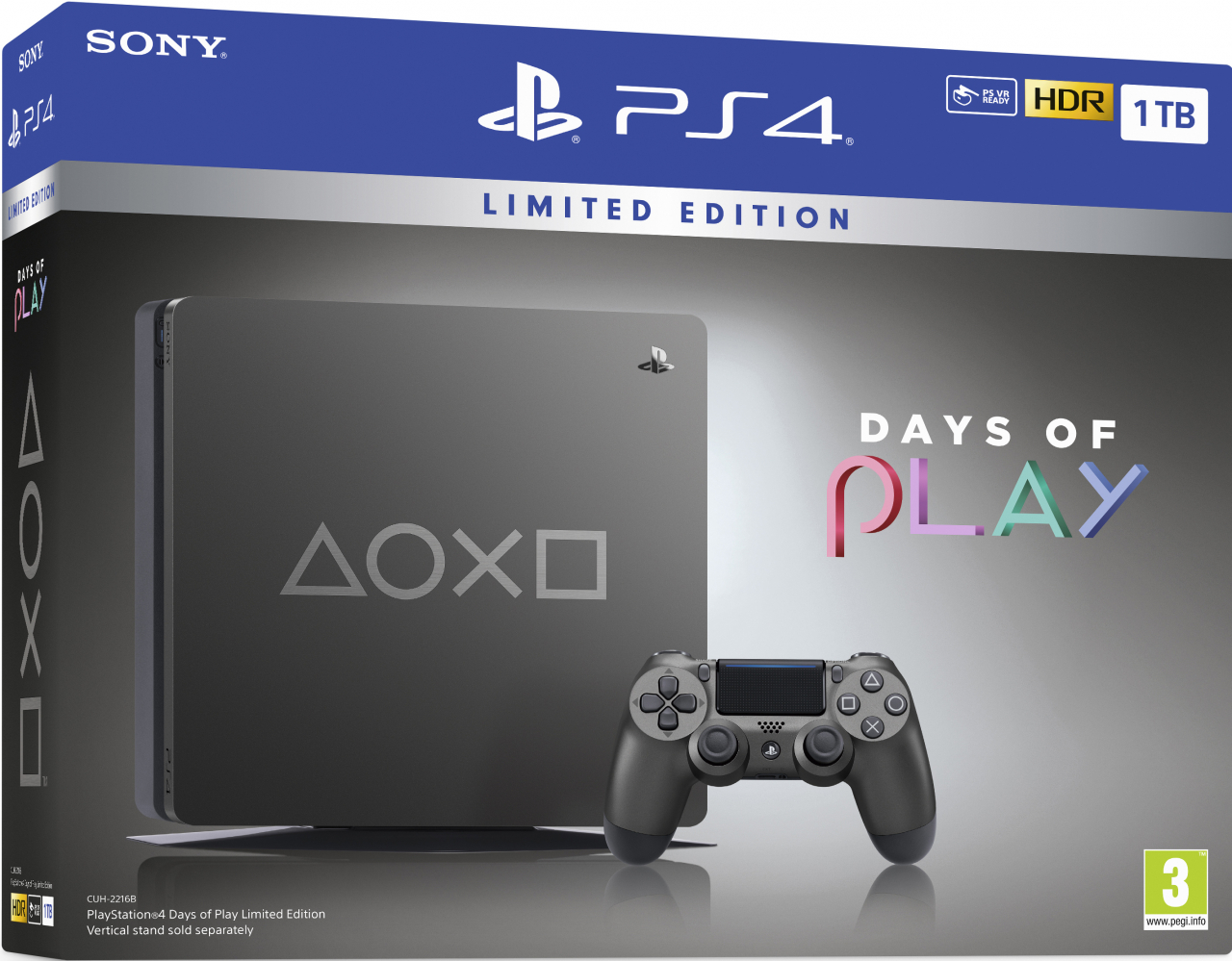 PS4 1TB Slim (Days of Play Limited Edition)