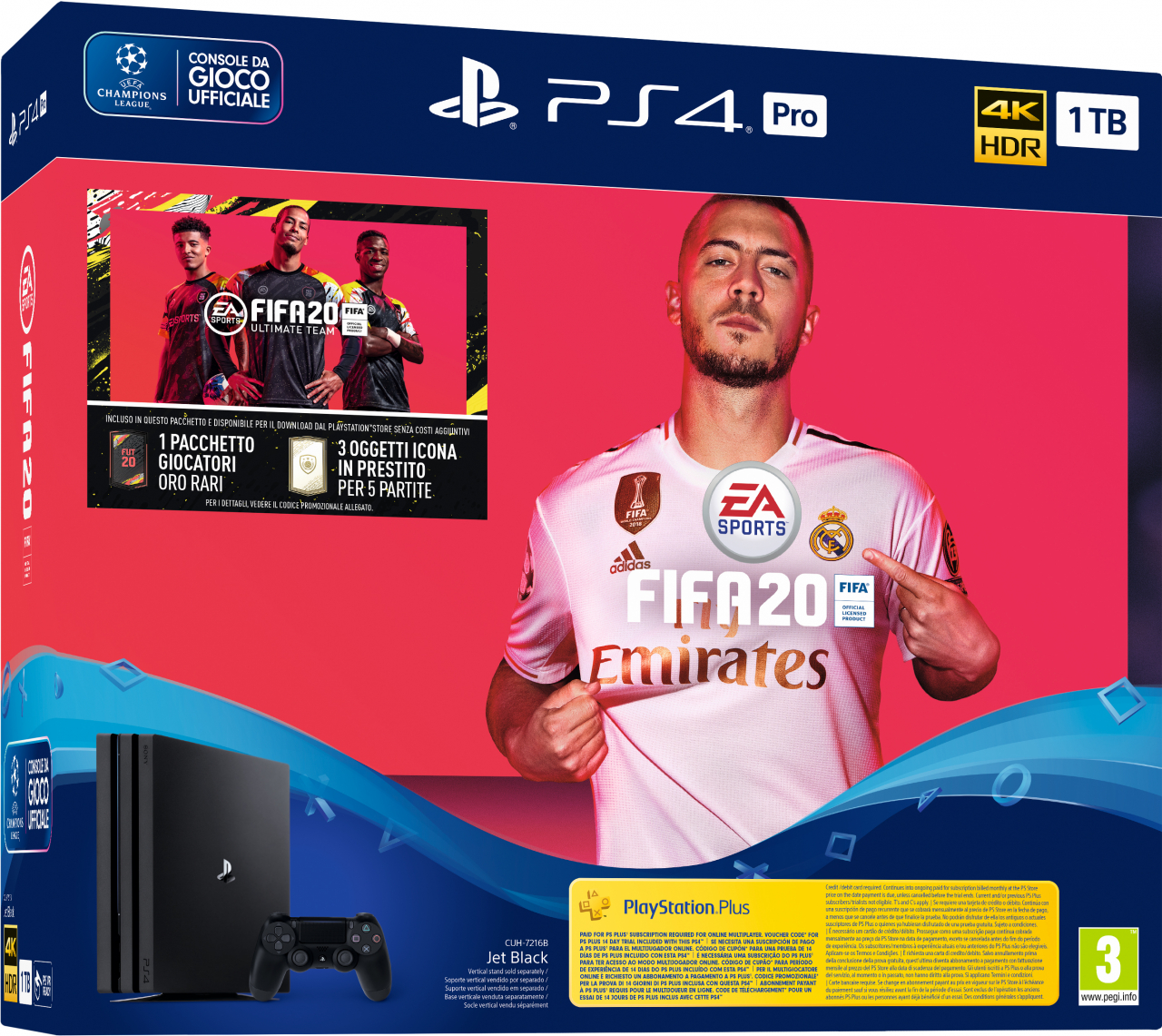 PS4 1TB Pro Gamma + FIFA 20