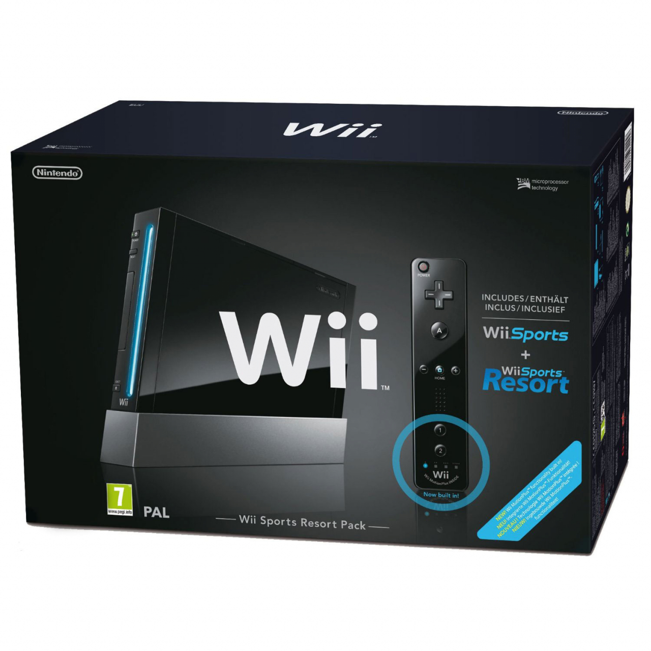 Wii Sports Resort Pack + Telecomando Wii Plus (Nero)