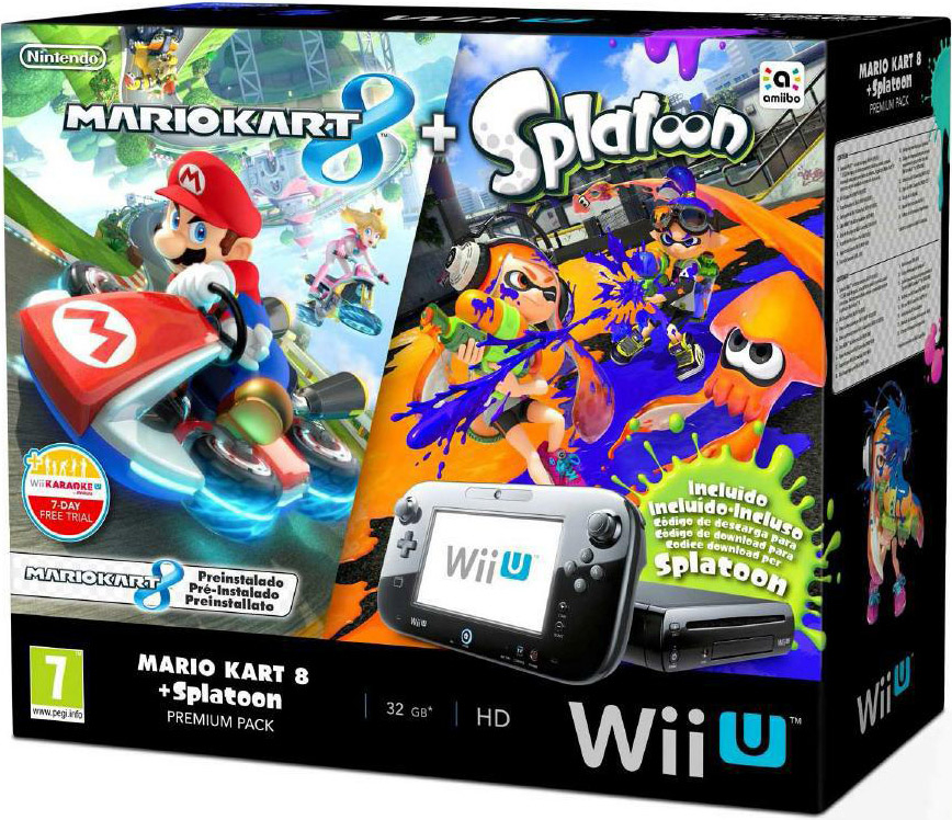 Wii U Mario Kart 8 + Splatoon Premium Pack (32GB)
