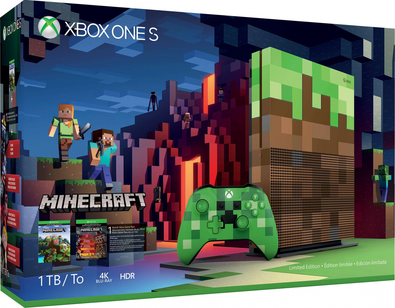 Xbox One S 1TB (Minecraft Limited Edition)