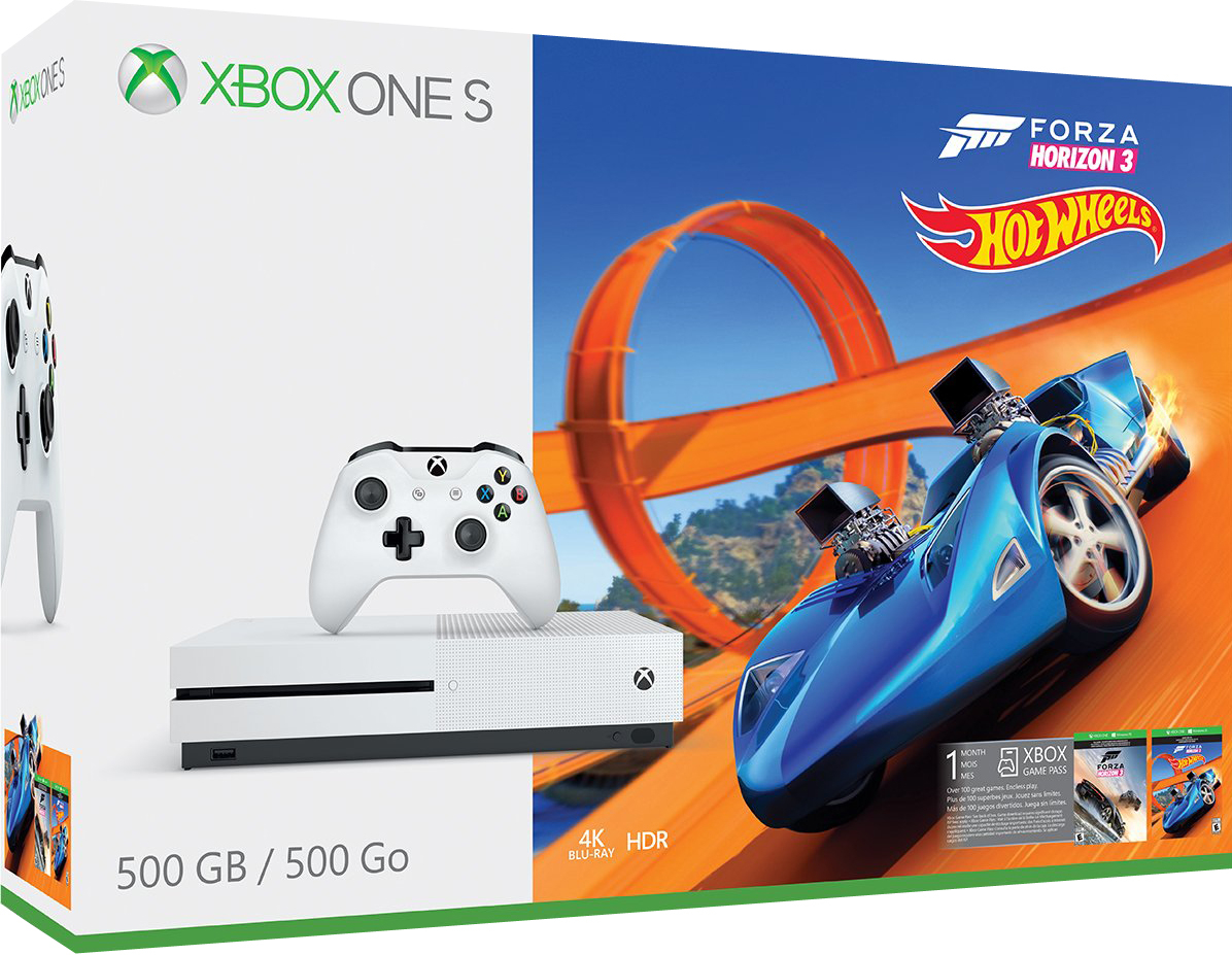 Xbox One S 500GB + Forza Horizon 3 + Hot Wheels