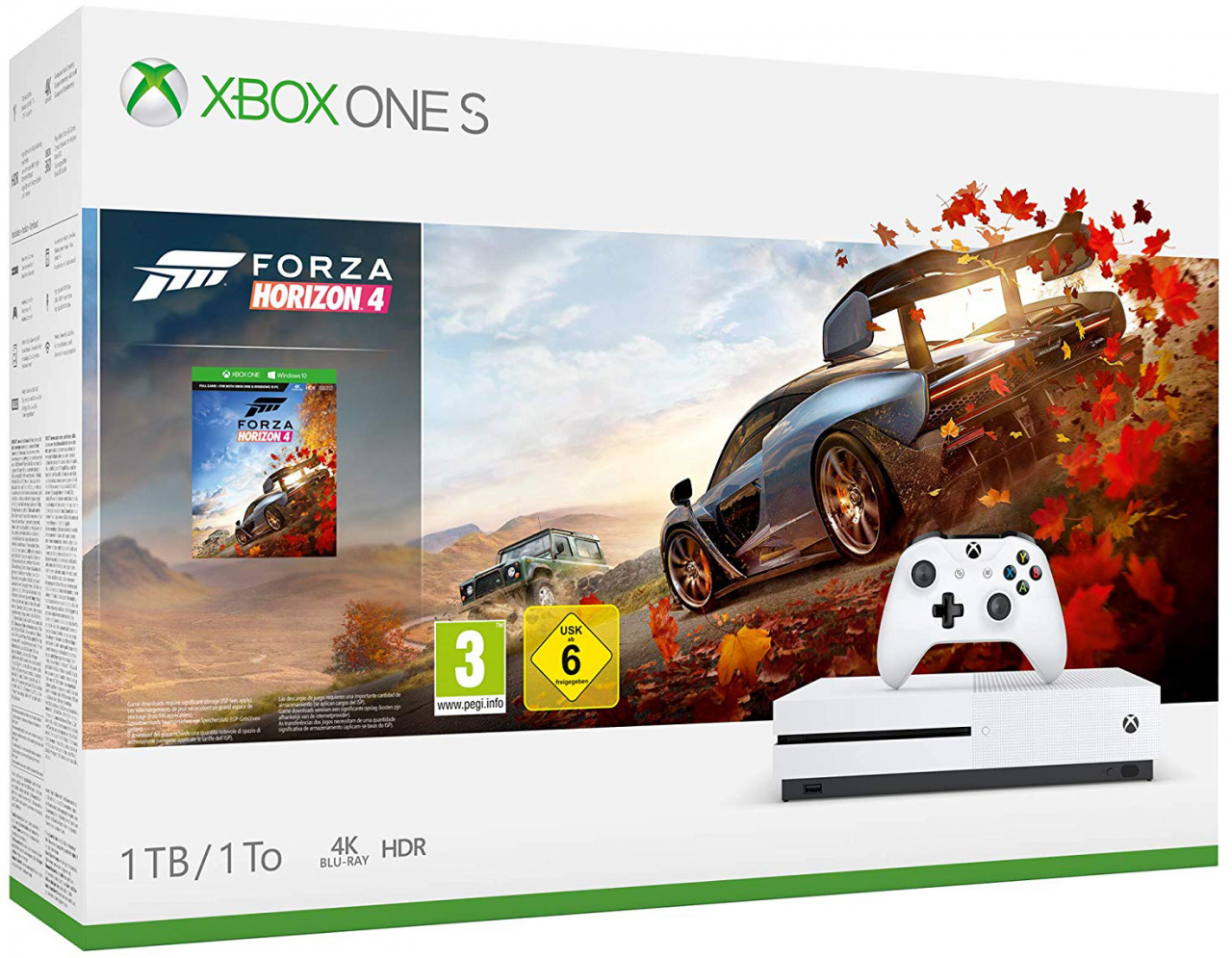 Xbox One S 1TB + Forza Horizon 4 + Xbox Gamepass