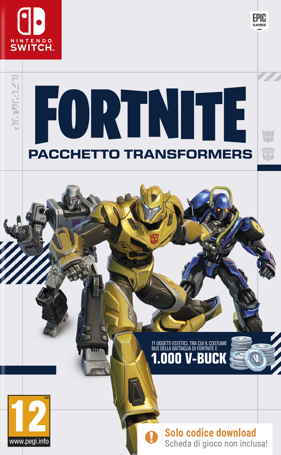 Fortnite Pacchetto Transformers (Codice Di Attivazione) Nintendo Switch