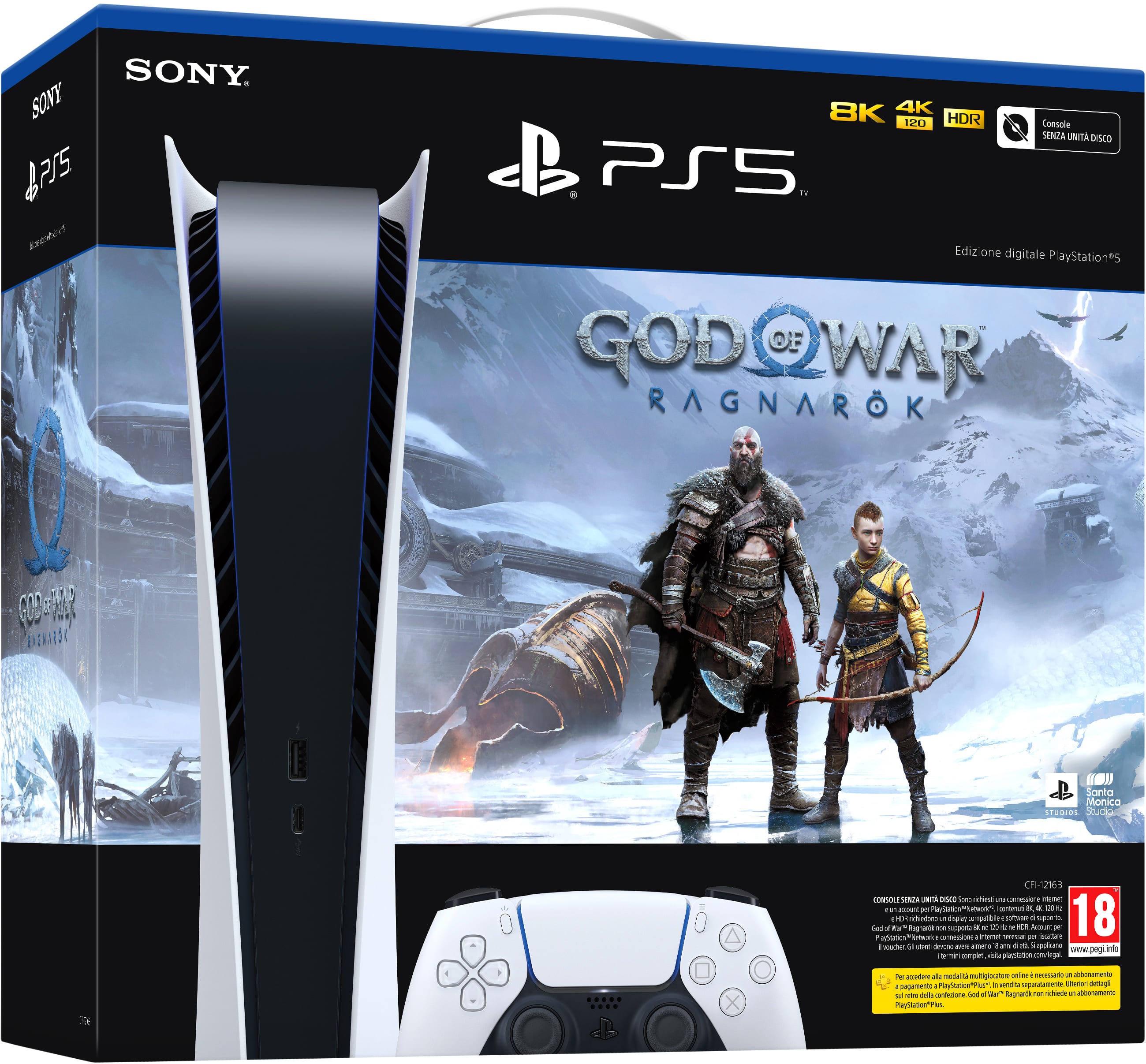 Playstation 5 + God Of War Ragnarok (Digital Edition