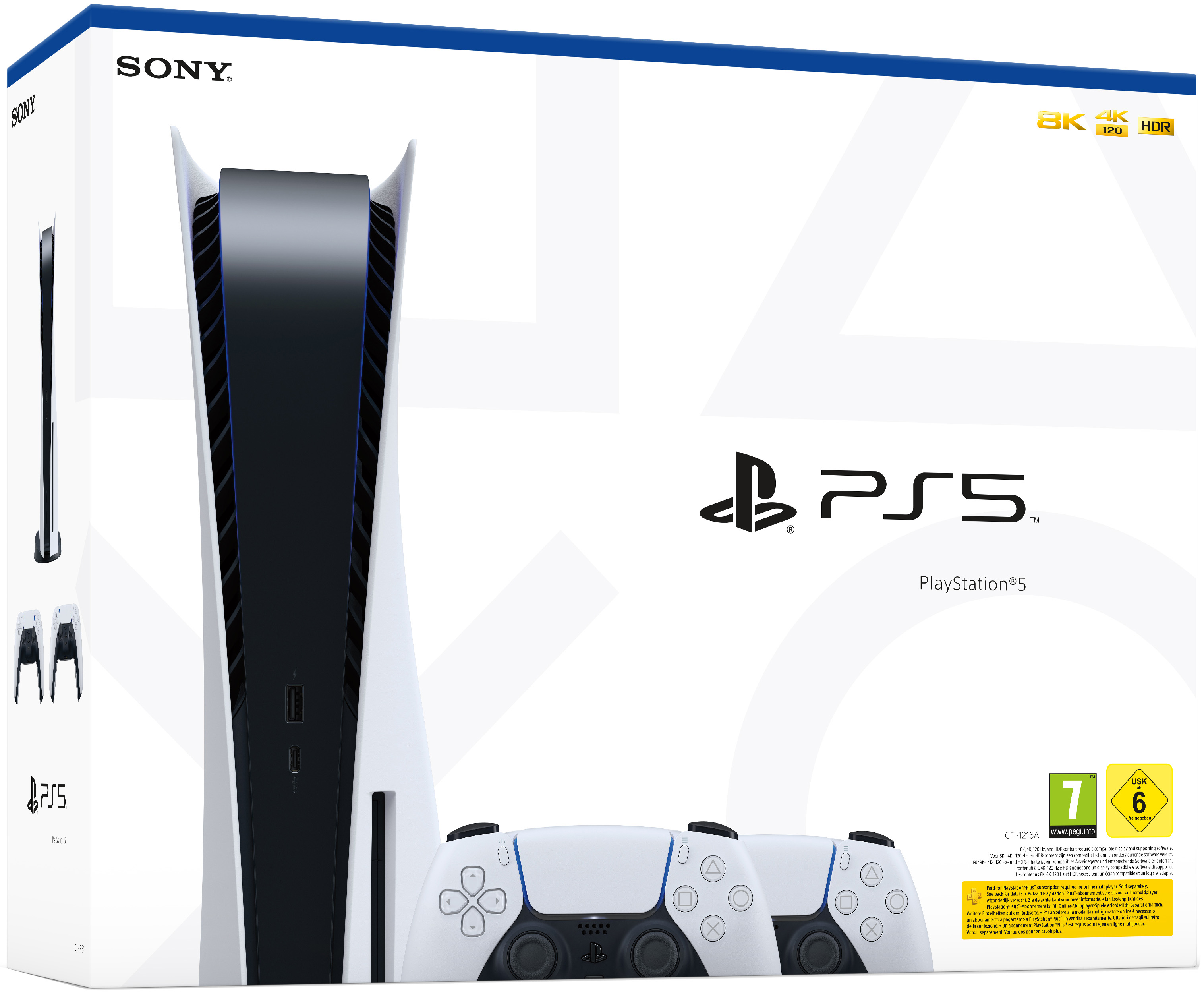 PlayStation 5 + 2 Controller Dualsense (C Chassis)