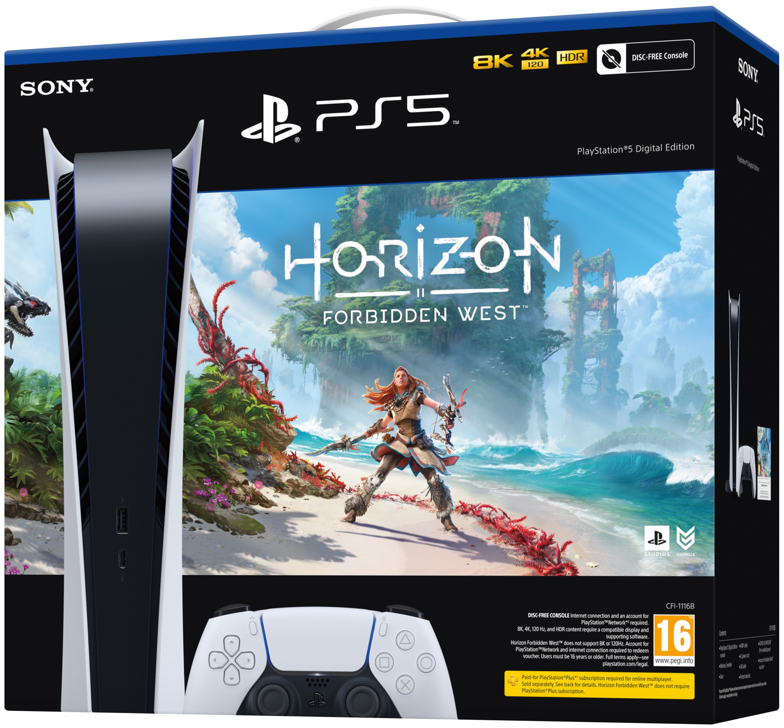 Playstation 5 (Digital Edition) + Horizon Forbidden West