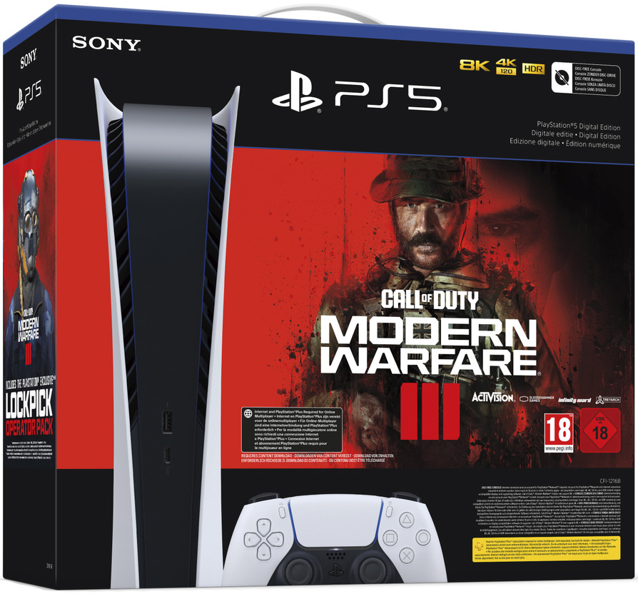 Playstation 5 + Call Of Duty Modern Warfare 3 (Digital Edition