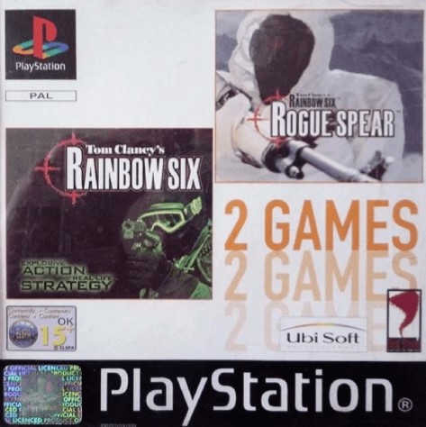 2 Games Tom Clancy's Rainbow Six & Tom Clancy's Rainbow Six Rogue Spear Playstation 1