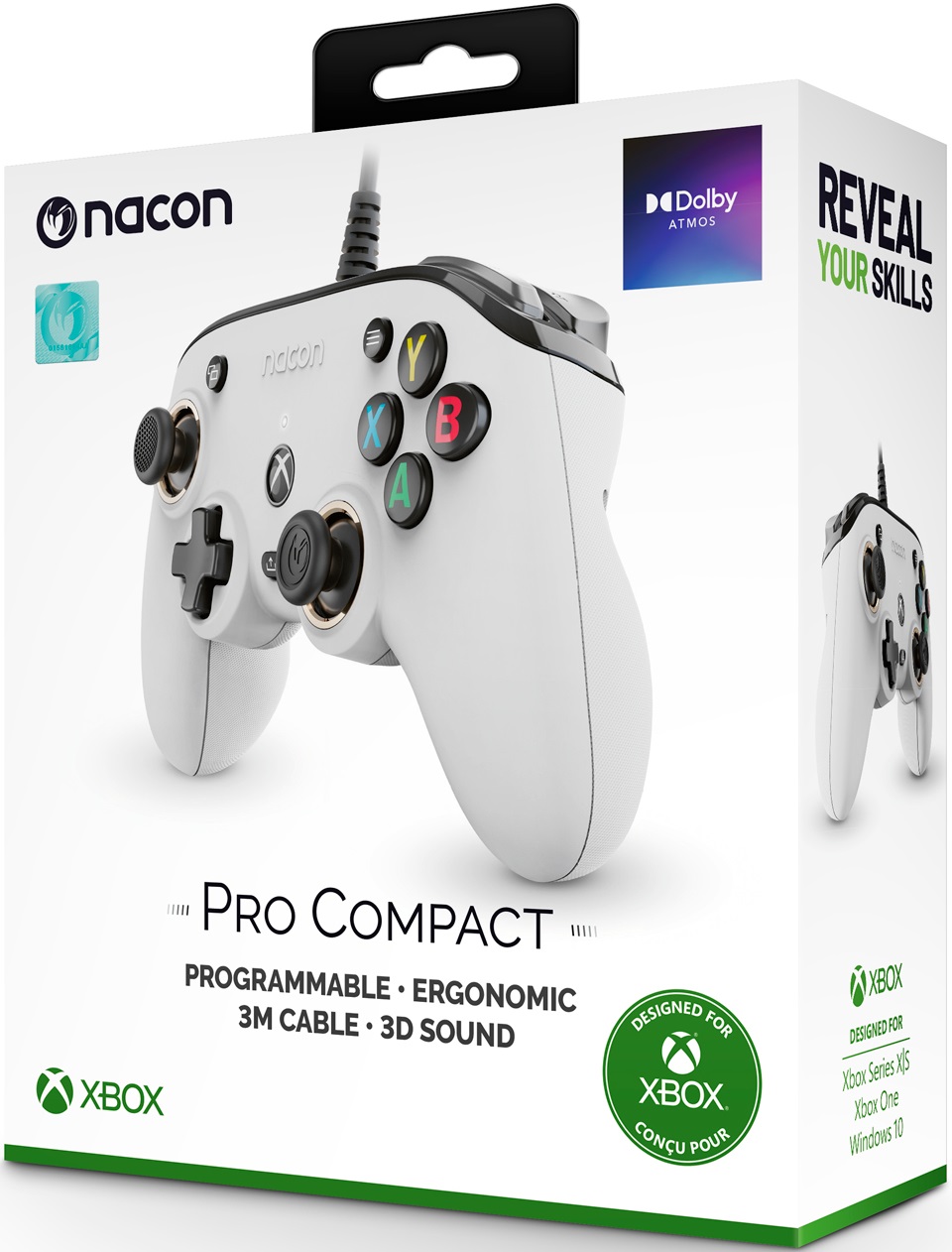 Nacon Pro Compact Controller (Bianco