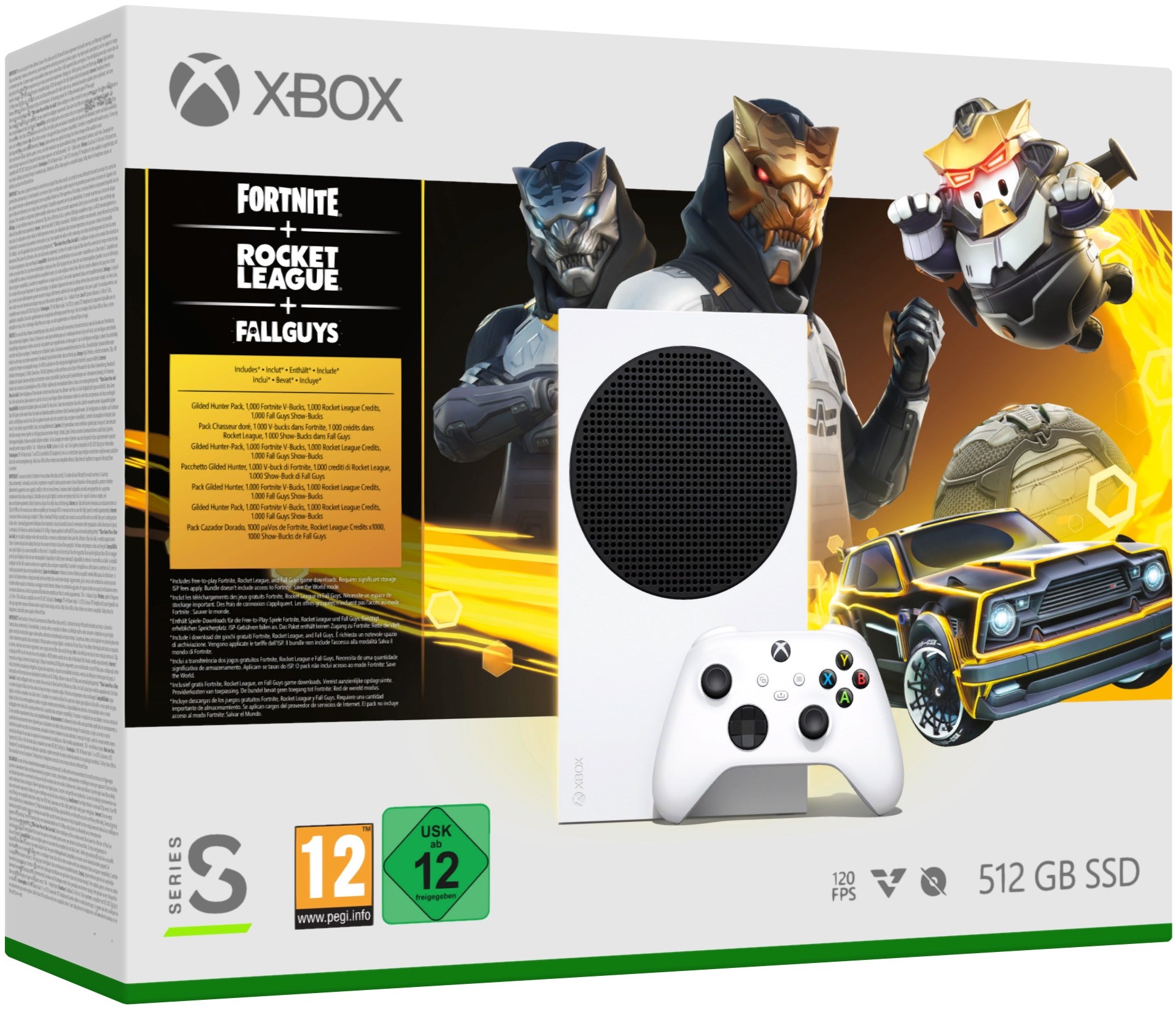 Xbox Series S + Fortnite + Rocket League + Fall Guys
